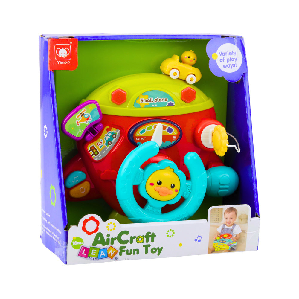 Interaktyvus lėktuvo kabinos pultas vaikams