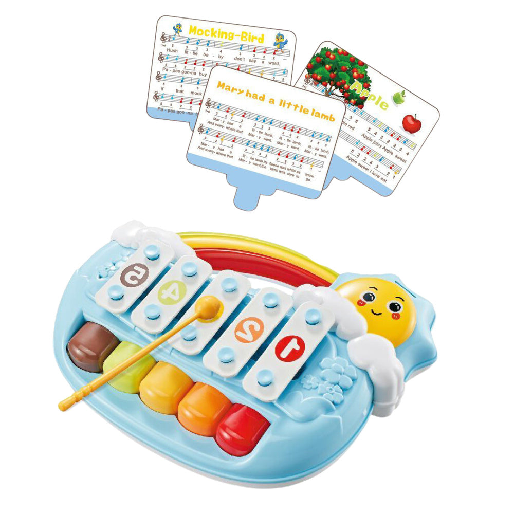 Mokomasis penkių tonų pianinas „Sunshine Blue“