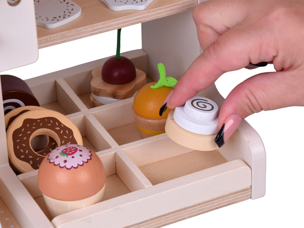 Medinis kavinės rinkinys vaikams su priedais