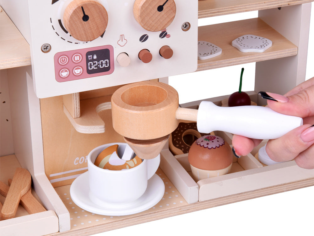 Medinis kavinės rinkinys vaikams su priedais