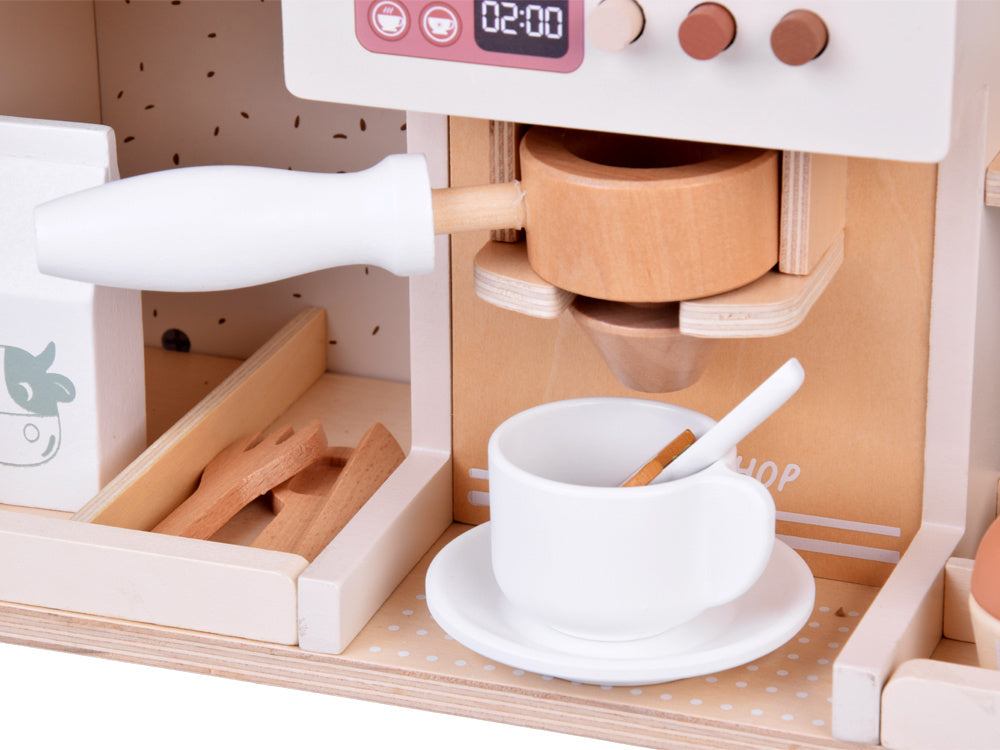 Medinis kavinės rinkinys vaikams su priedais