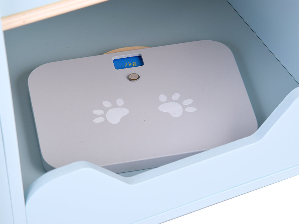 Medinė veterinarijos klinika vaikams su priedais