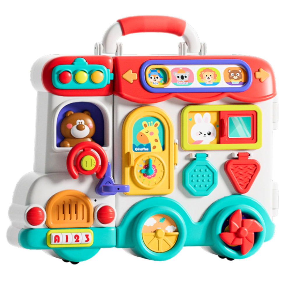 Interaktyvus mokomasis automobilis “Busy Car” su šviesos ir garso plokštele