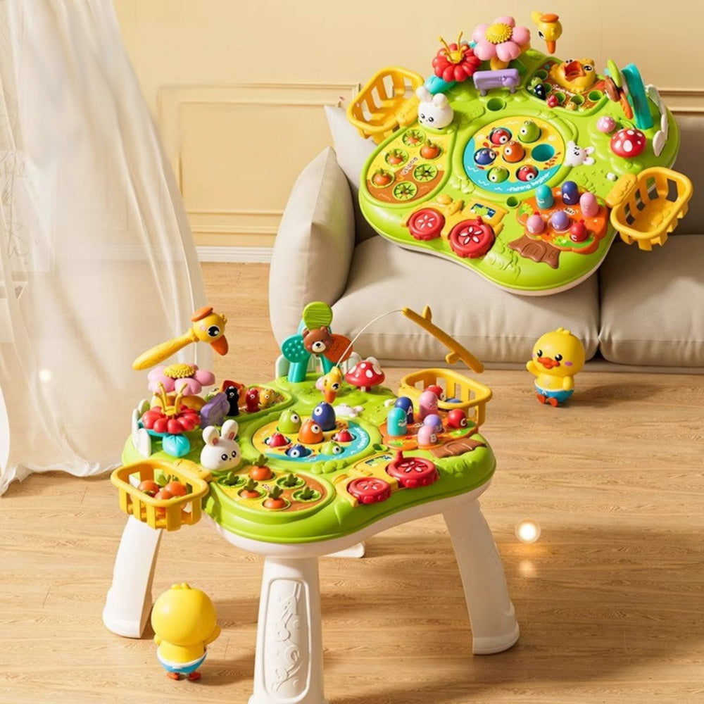 Daugiafunkcinis interaktyvus stalas vaikams, žalias