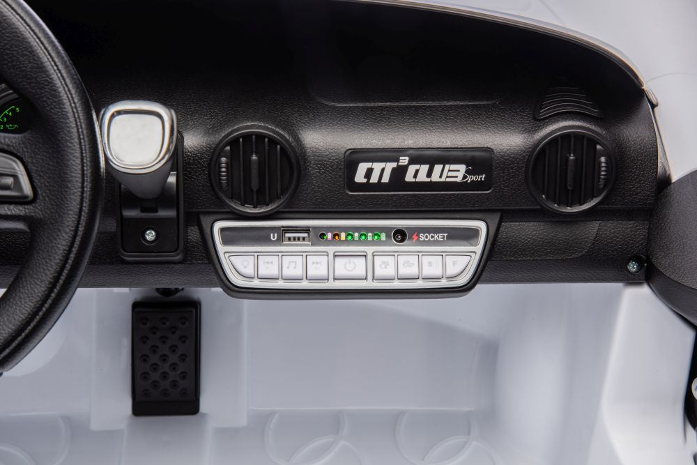 Dvivietis elektromobilis vaikams S322 4x4, baltas