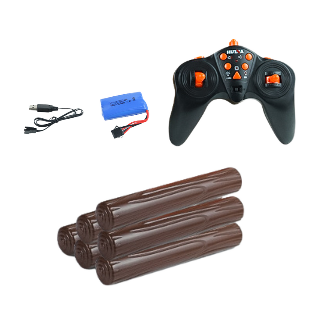 Nuotoliniu būdu valdomas sunkvežimis medienos transporteris Huina 1:18