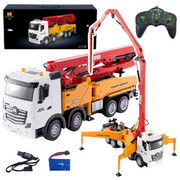 Nuotoliniu būdu valdomas sunkvežimis su betono siurbliu Huina 1:18