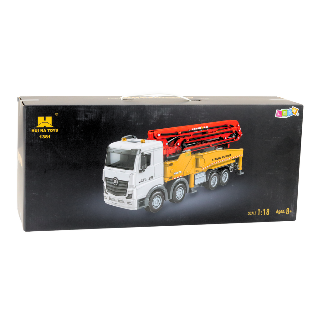 Nuotoliniu būdu valdomas sunkvežimis su betono siurbliu Huina 1:18