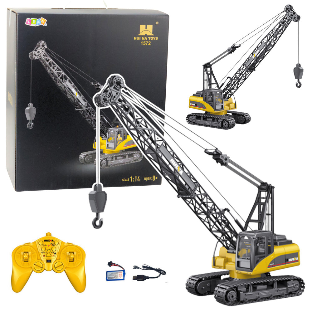 Nuotoliniu būdu valdomas statybinis vikšrinis kranas 1:14