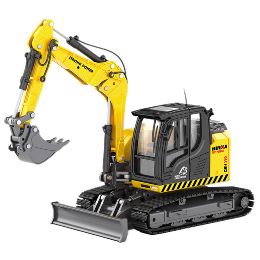 Metalinis vikšrinis ekskavatorius su kaušu vaikams 1:50