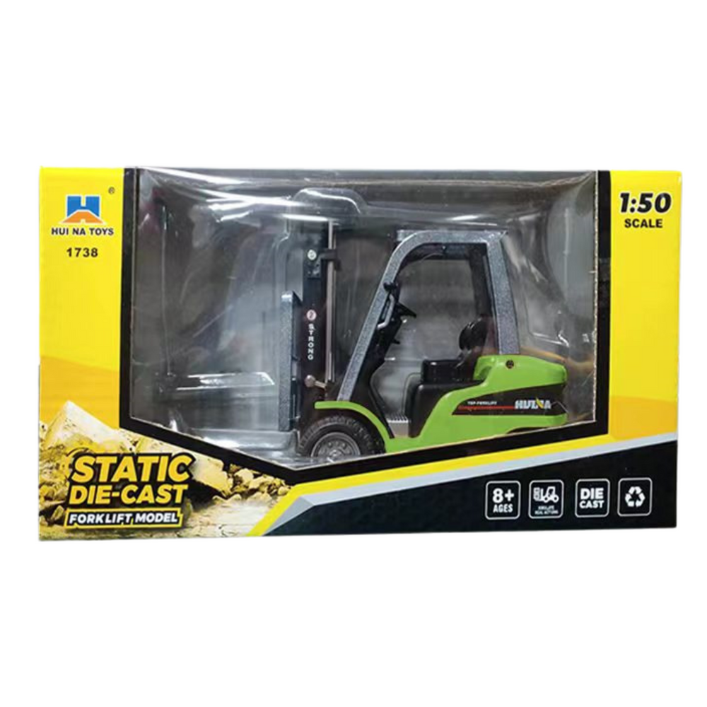 Metalinis šakinis krautuvas vaikams su judančiomis šakėmis 1:50, žalias