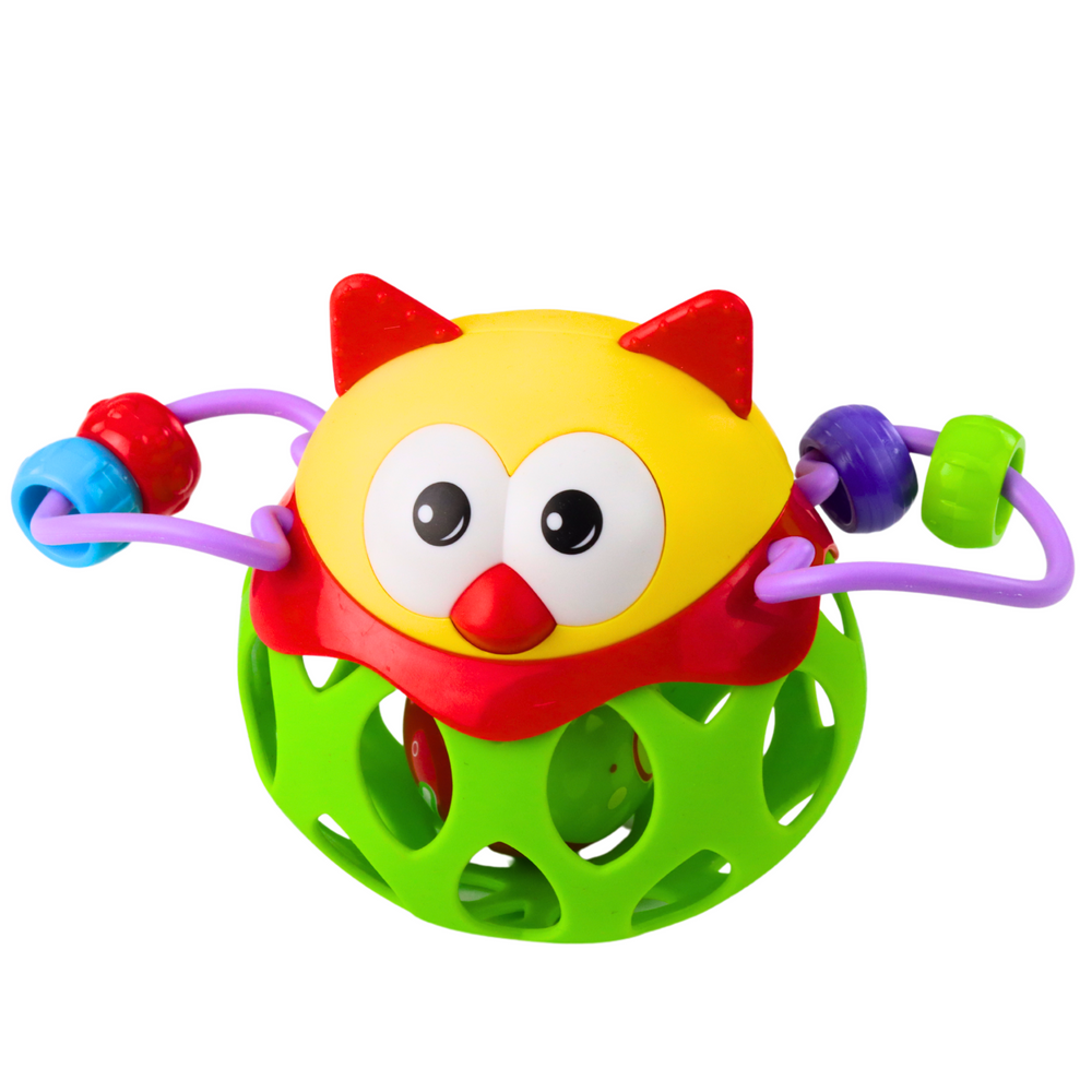 Sensorinis kamuoliukas barškutis “Pelėda”