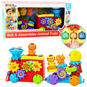 Muzikinis interaktyvus traukinukas vaikams su meškiuku