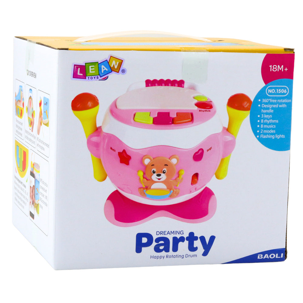 Interaktyvus muzikinis būgnas vaikams, mėlynas