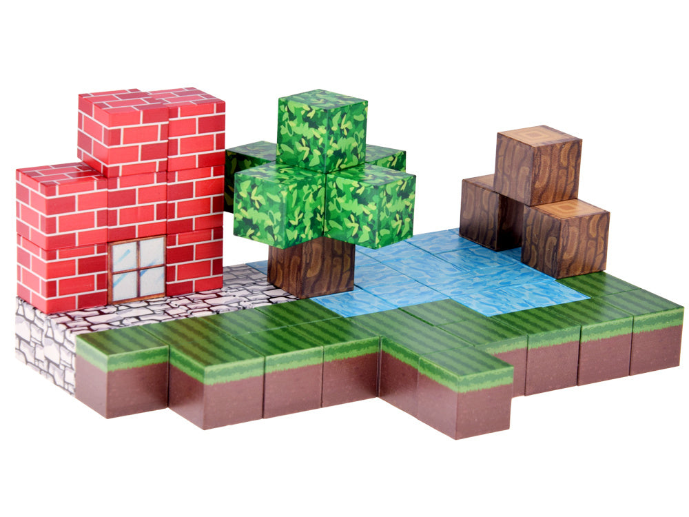 Magnetiniai statybiniai blokai vaikams 144 vnt. PIXEL