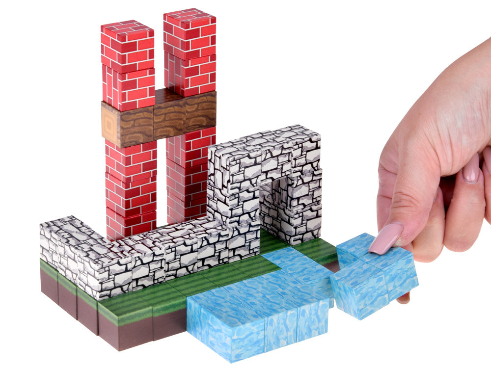 Magnetiniai statybiniai blokai vaikams 144 vnt. PIXEL