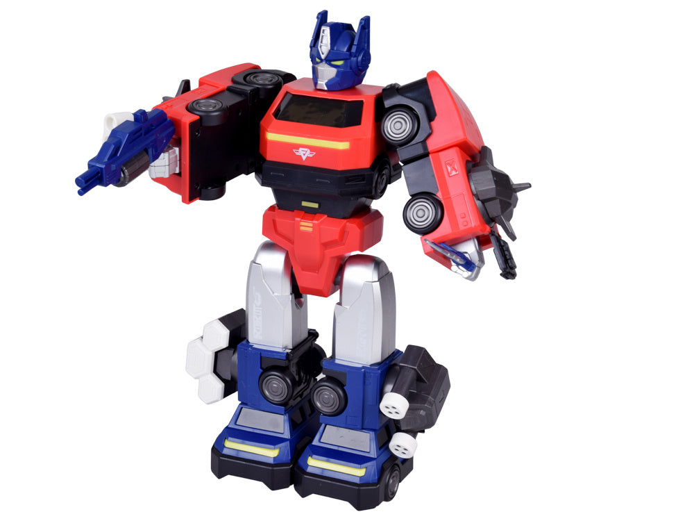 Magnetinis robotas transformeris 2-in-1 su priedais, raudonas