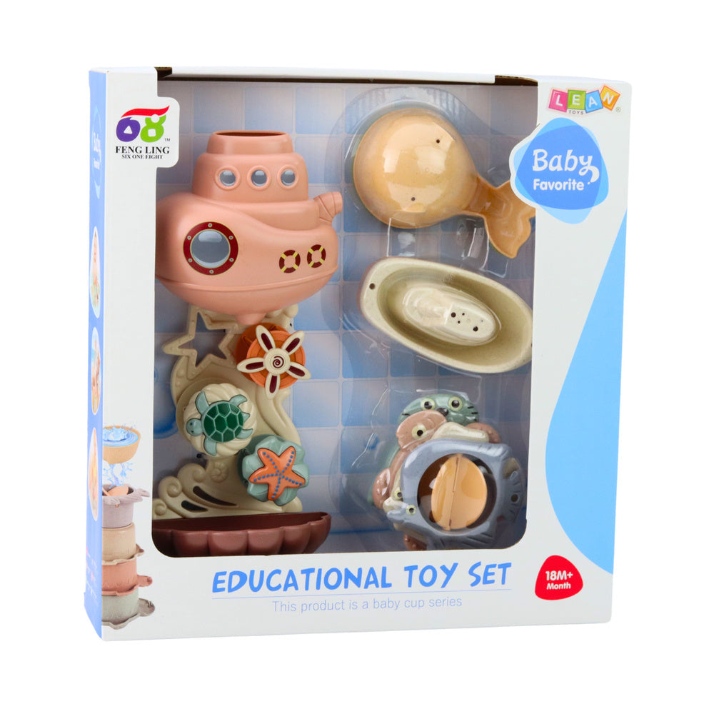 Vonios povandeninių laivų rinkinys su puodeliais 9 el.