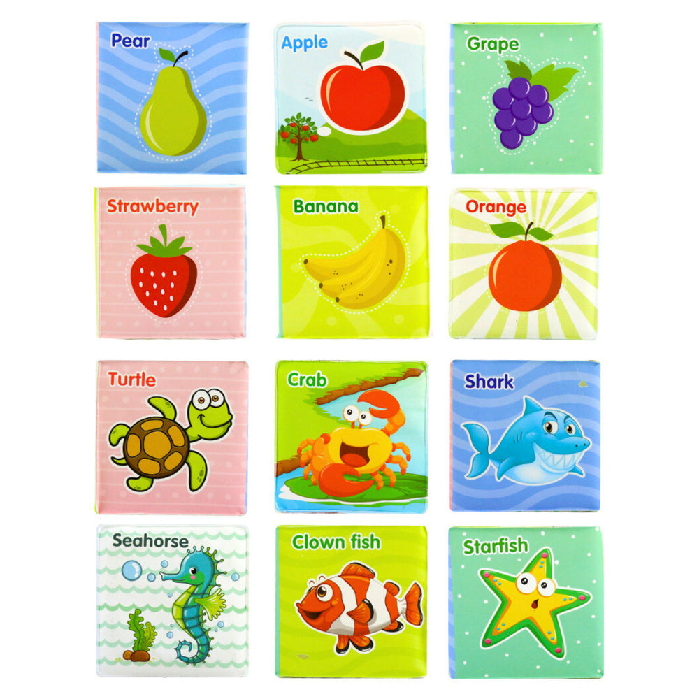 Spalvingi mokomieji kubeliai „Vaisiai ir gyvūnai“ 8 vnt.