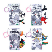 Minkštų sensorinių knygelių rinkinys vaikams