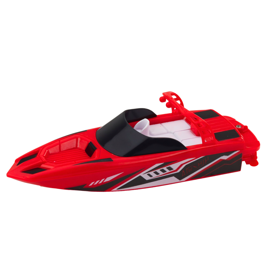Nuotoliniu būdu valdoma motorinė valtis, 15 cm, raudona
