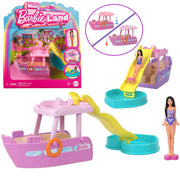 Mattel Mini Barbie Land Vacation Doll + Yacht with Slide ZA6038 B