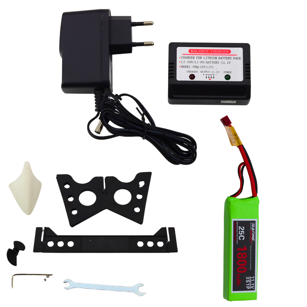 Nuotoliniu būdu valdoma motorinė valtis FT012 50km/h, juoda