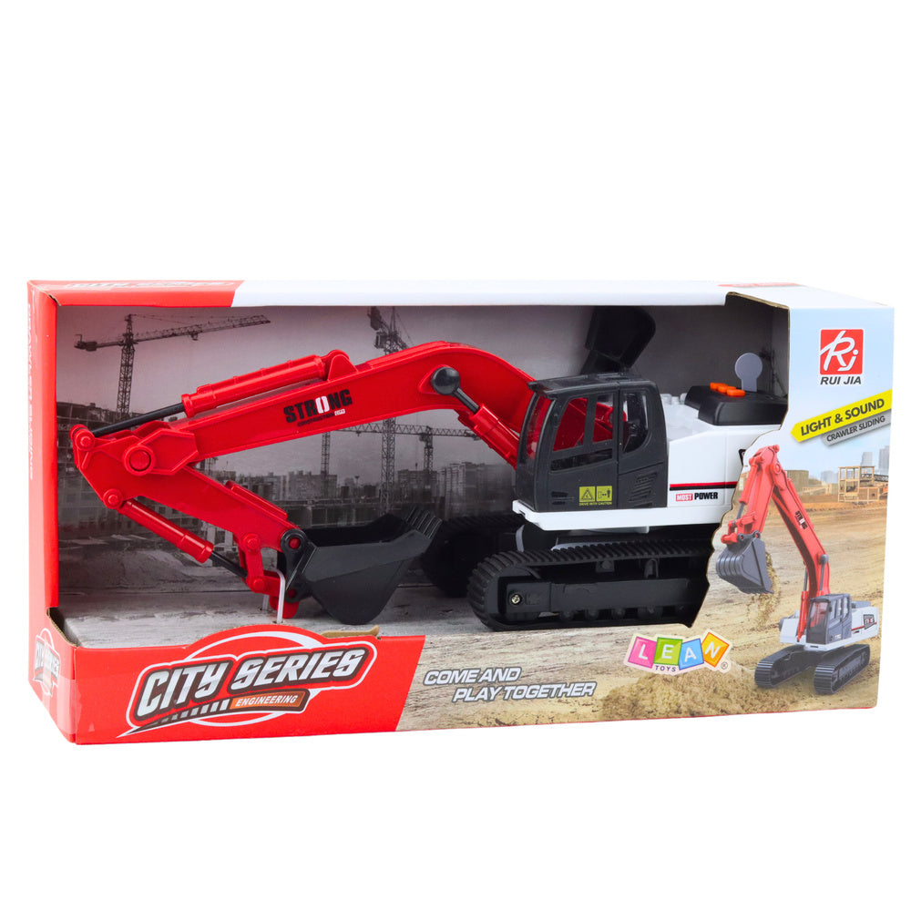 Vikšrinis ekskavatorius su garso ir šviesos efektais 1:14, raudonas