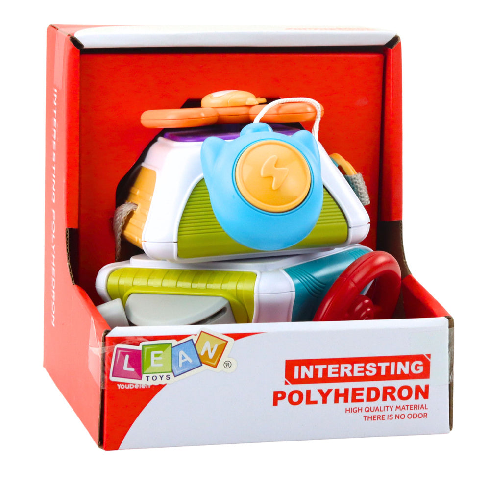 Edukacinis sensorinis daugiakampis kubas vaikams