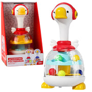 Žaislinis suktukas su kamuoliukais garso ir šviesos efektais “Žąsis”