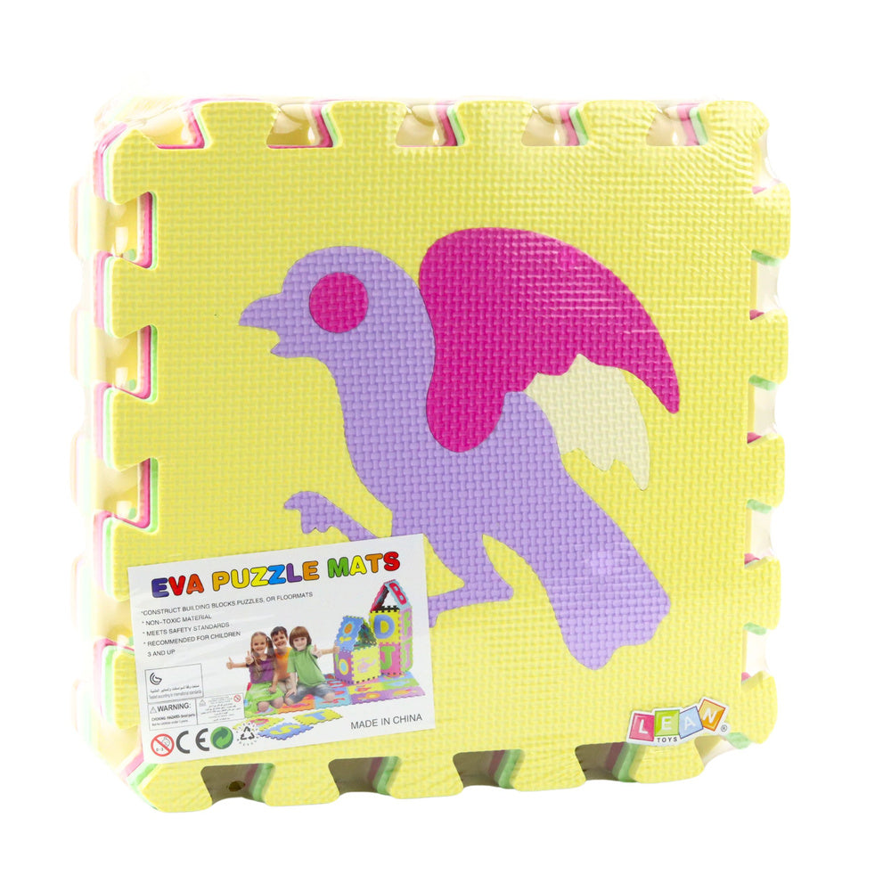 Minkštas EVA  dėlionės kilimėlis vaikams 9 vnt., spalvotas