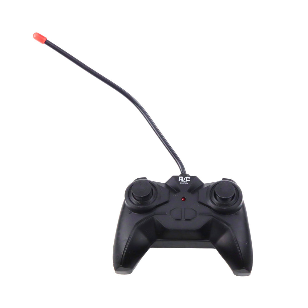 Nuotoliniu būdu valdomas lenktyninis automobilis su šviečiančiu kėbulu, žalias