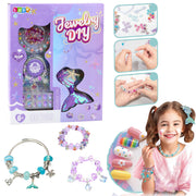 Grožio ir papuošalų kūrimo rinkinys vaikams su undinėlės uodega 48 el.