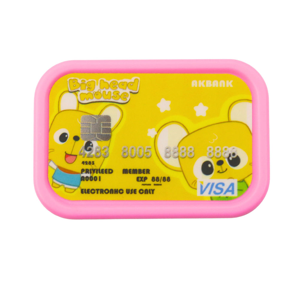 Interaktyvi taupyklė – seifas ATM su PIN kodu, rožinė