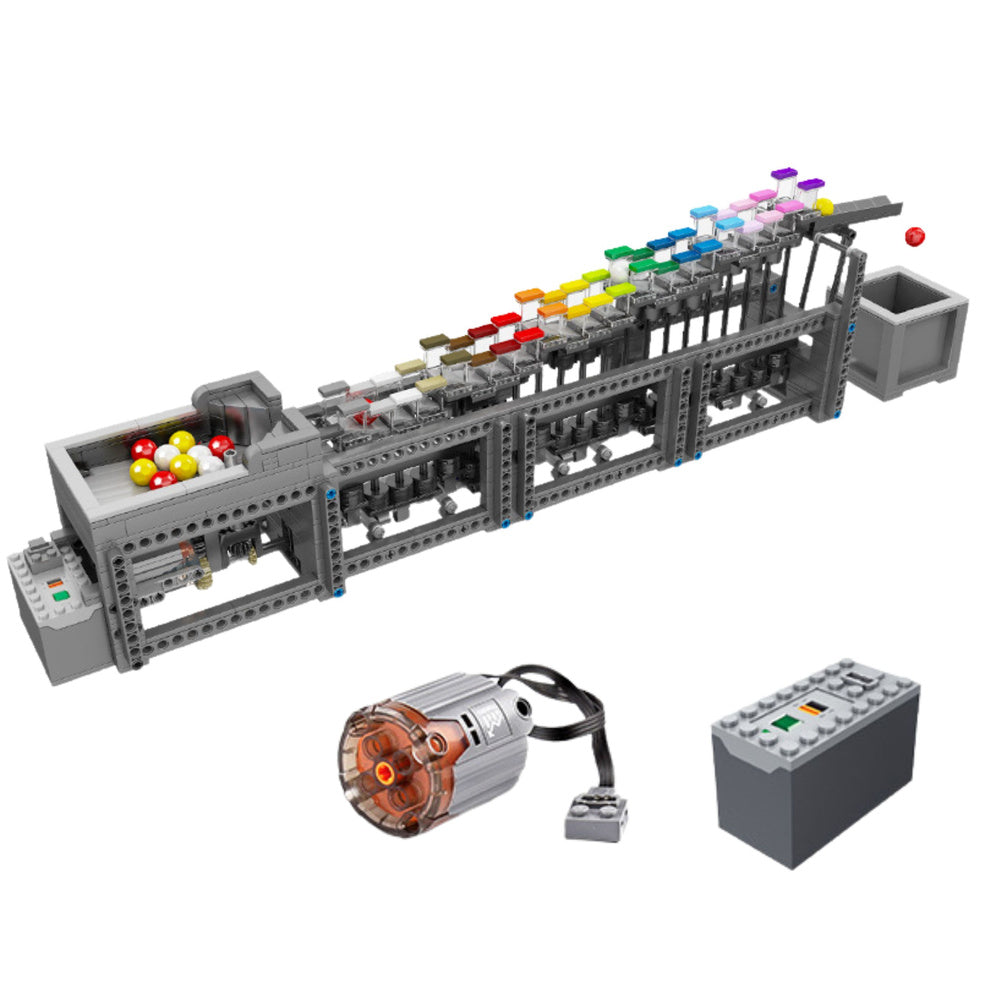 Statybinis konstruktorius vaikams „Ball Track“ su elektros varikliu, 1038 el.
