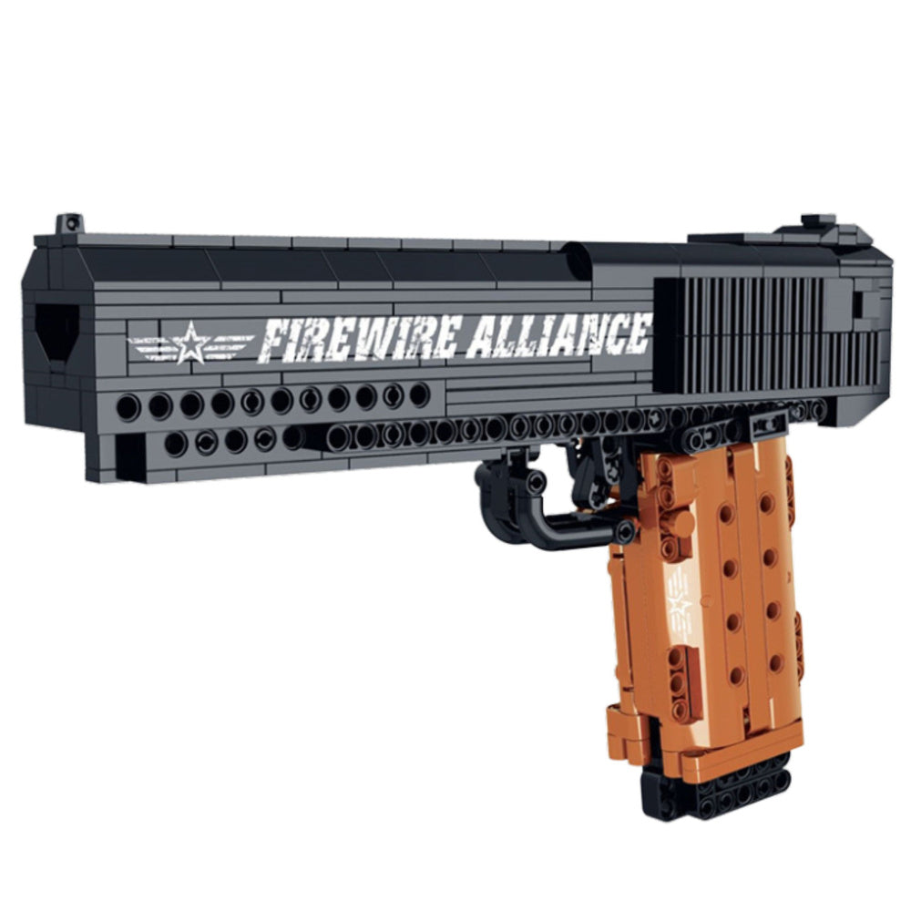 Pistoleto konstruktorius vaikams, su šaudymo funkcija 555 el.