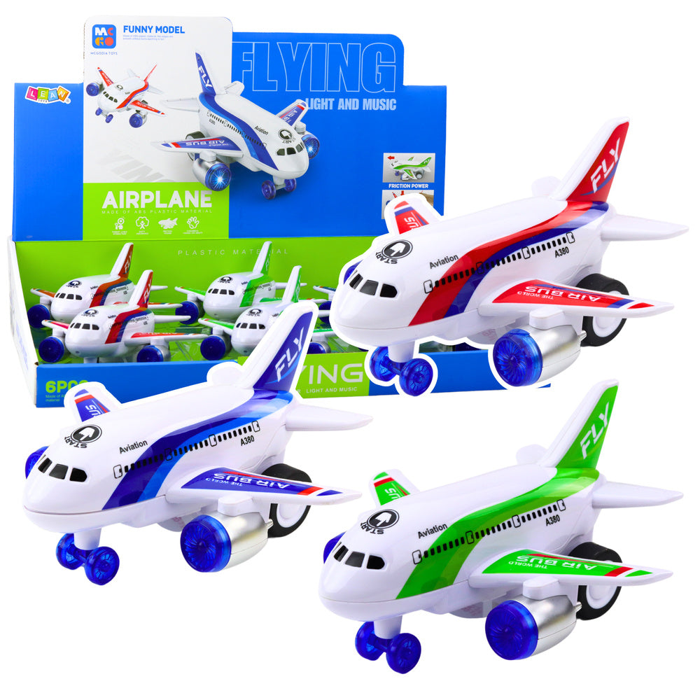 Keleivinis lėktuvas vaikams su garso ir šviesos efektais