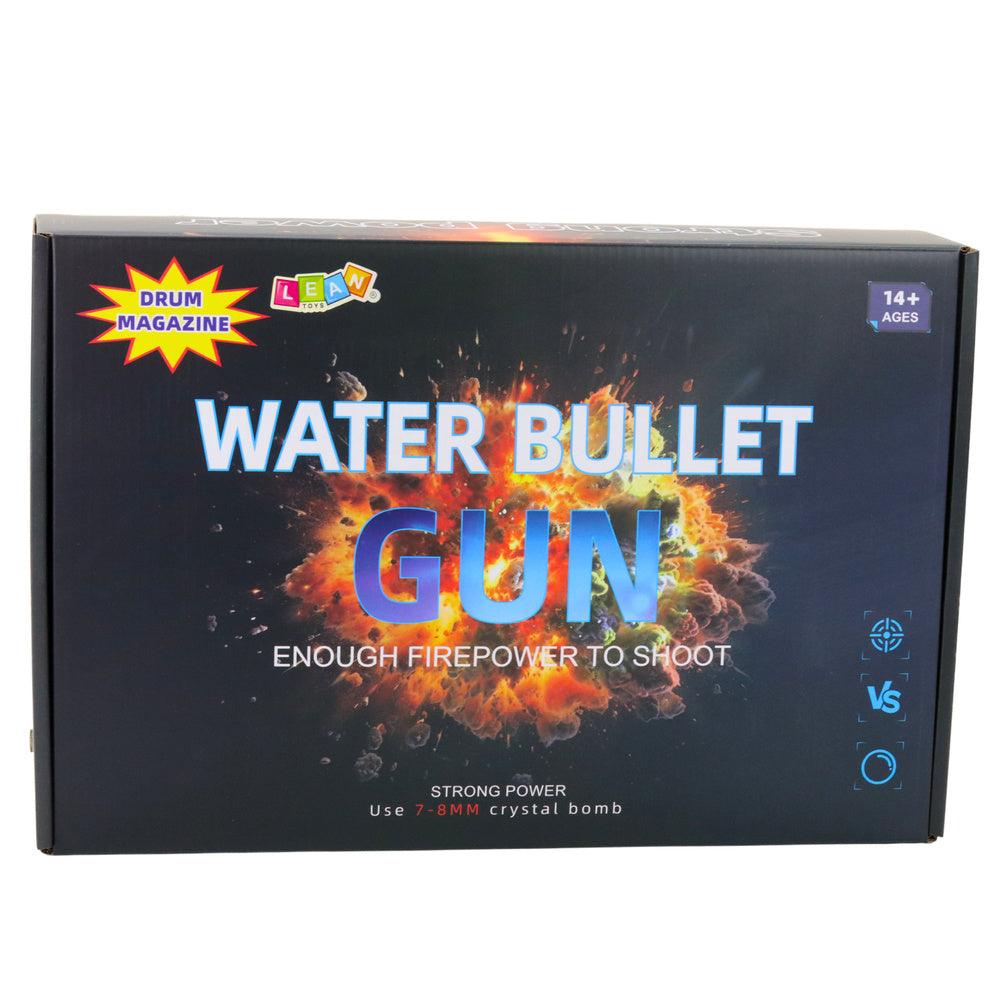 Šautuvas vaikams su vandens rutuliukais ir apsauginiais akiniai, juodas