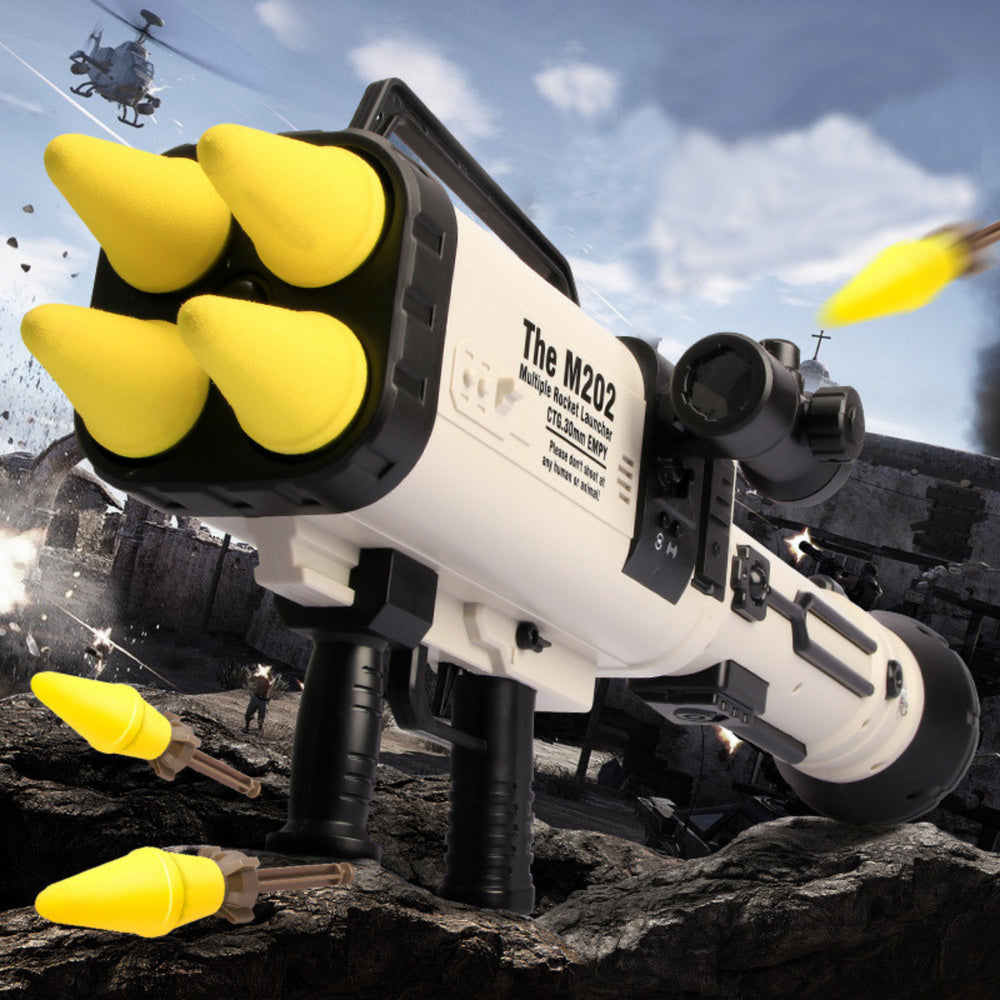 Didelis raketų paleidimo M202 ginklas vaikams su taikiniu 68 cm
