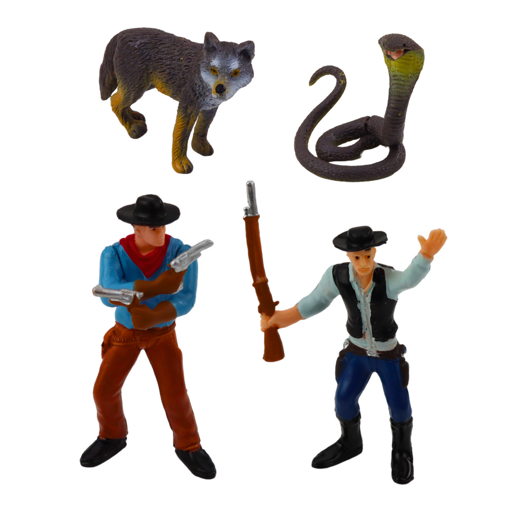 Laukinių vakarų figūrėlių rinkinys vaikams
