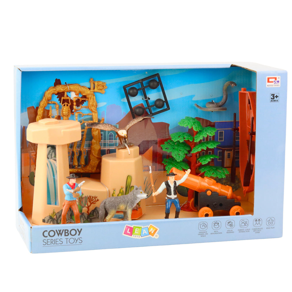 Laukinių vakarų figūrėlių rinkinys vaikams