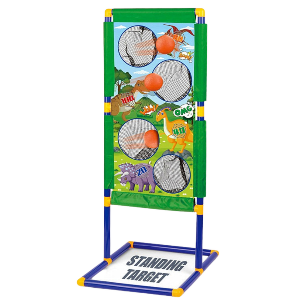 Šaudymo rinkinys su taikiniu ir dinozaurų motyvais