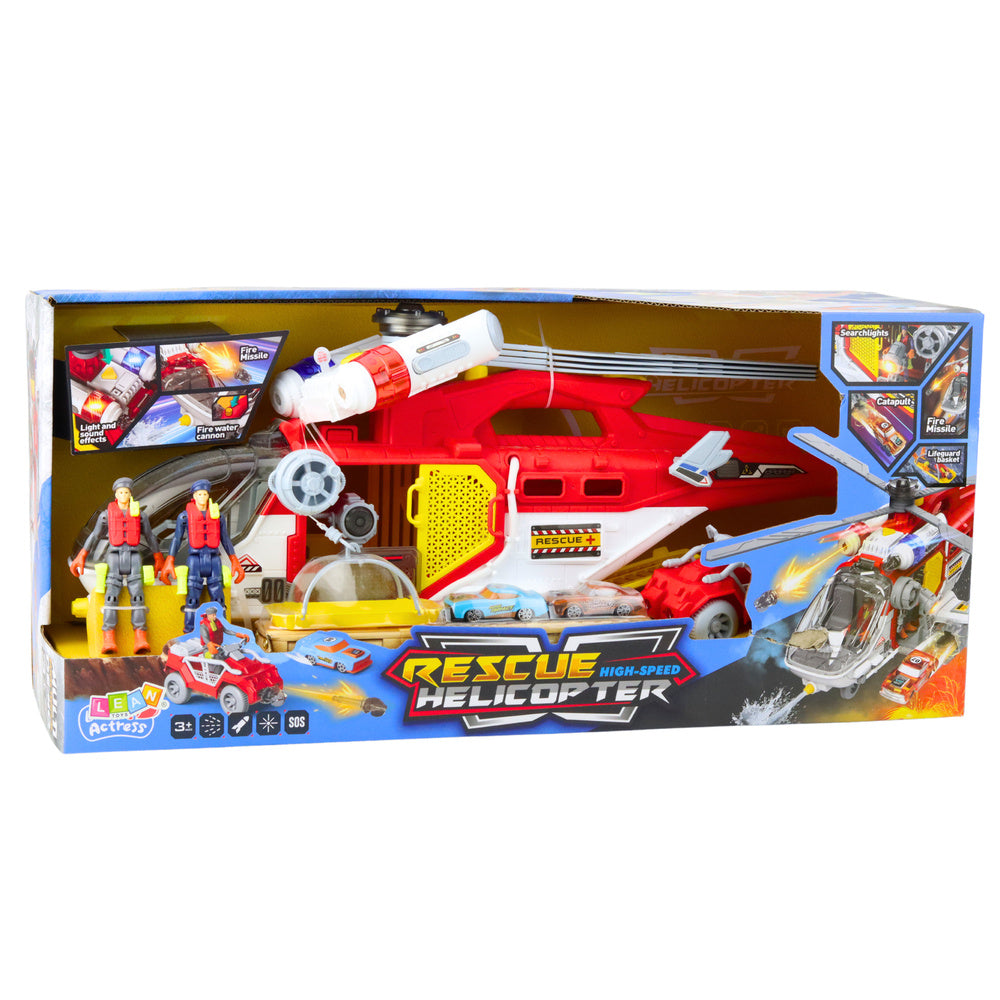 Daugiafunkcinis gelbėjimo sraigtasparnis su priedais vaikams