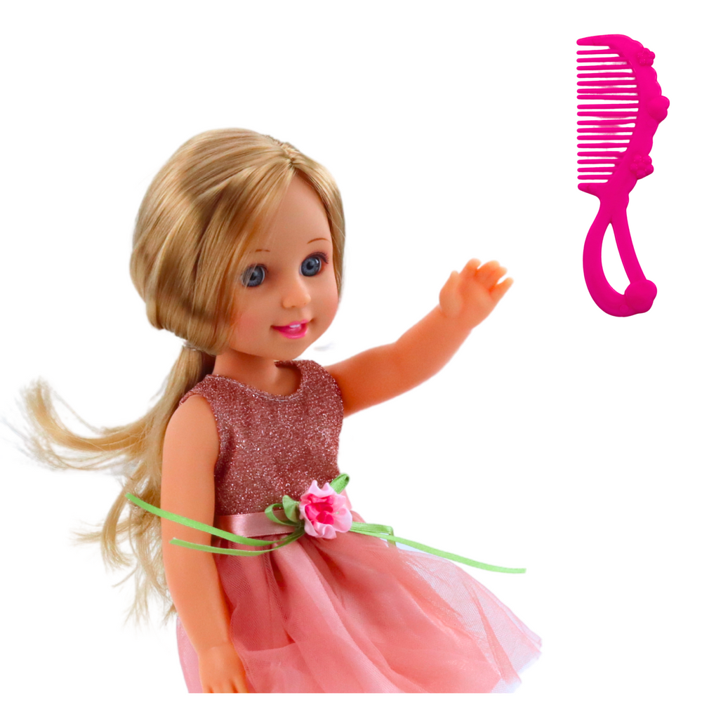 Lėlė Lala su suknele ir peteliške 38cm