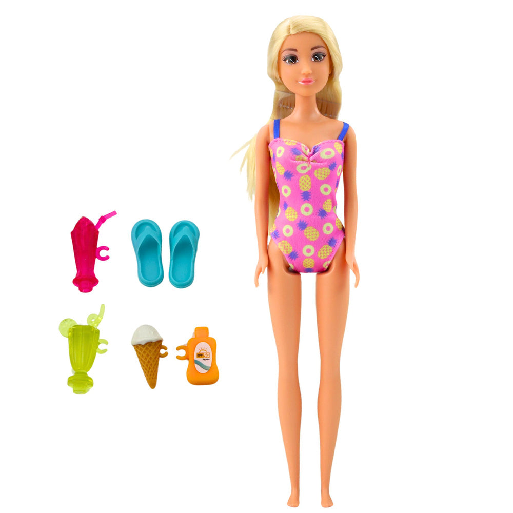 Lėlė Anlily su maudymuku, baseinu ir aksesuarais