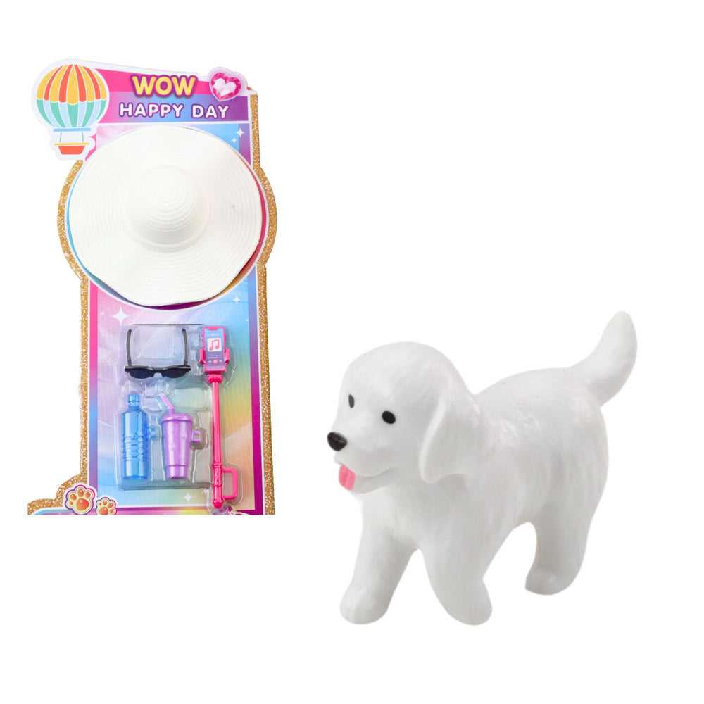 Lėlių Anlily rinkinys „Mergaitė su draugu“ su aksesuarais ir šuneliu