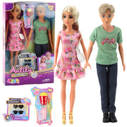 Lėlių Anlily rinkinys „Mergaitė su draugu“ su aksesuarais