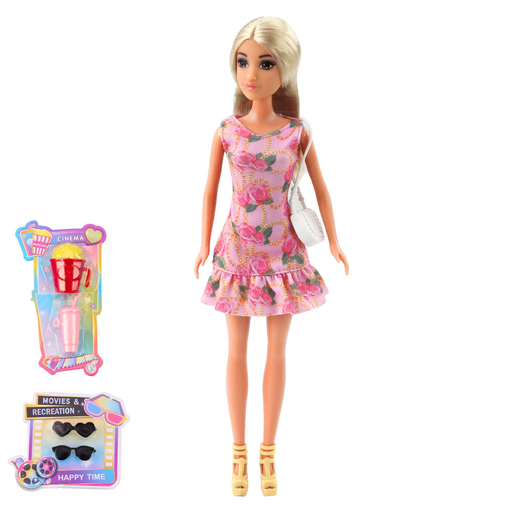 Lėlių Anlily rinkinys „Mergaitė su draugu“ su aksesuarais