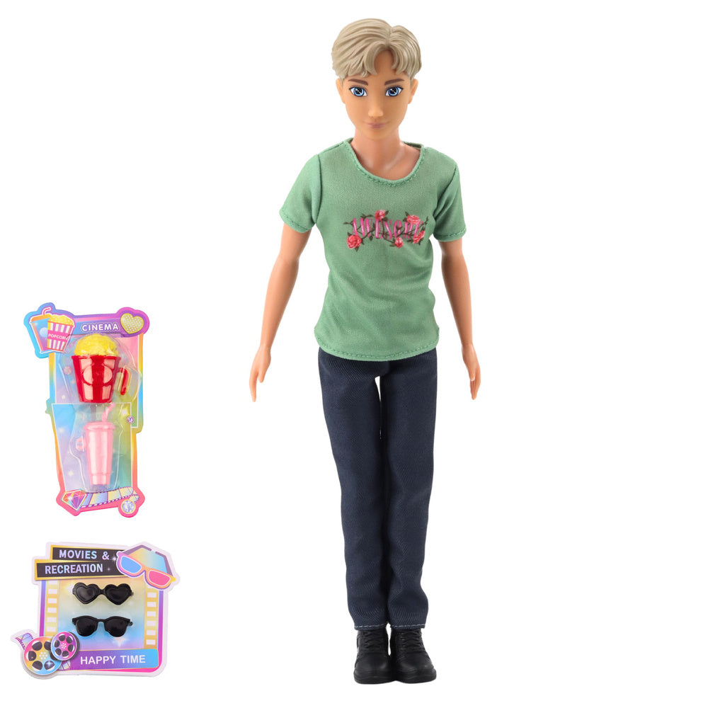 Lėlių Anlily rinkinys „Mergaitė su draugu“ su aksesuarais