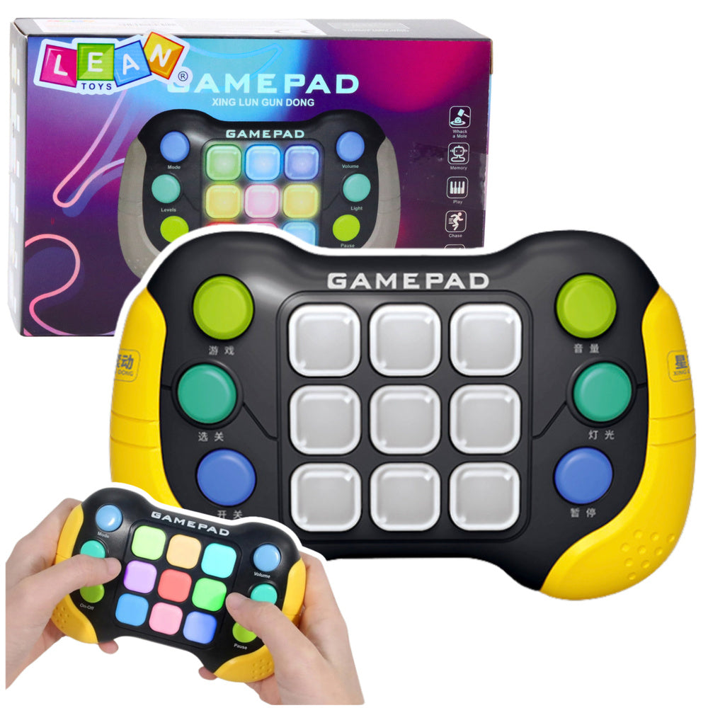 Elektroninė žaidimų konsolė vaikams „Pop-It Gamepad“ 5 žaidimo režimai